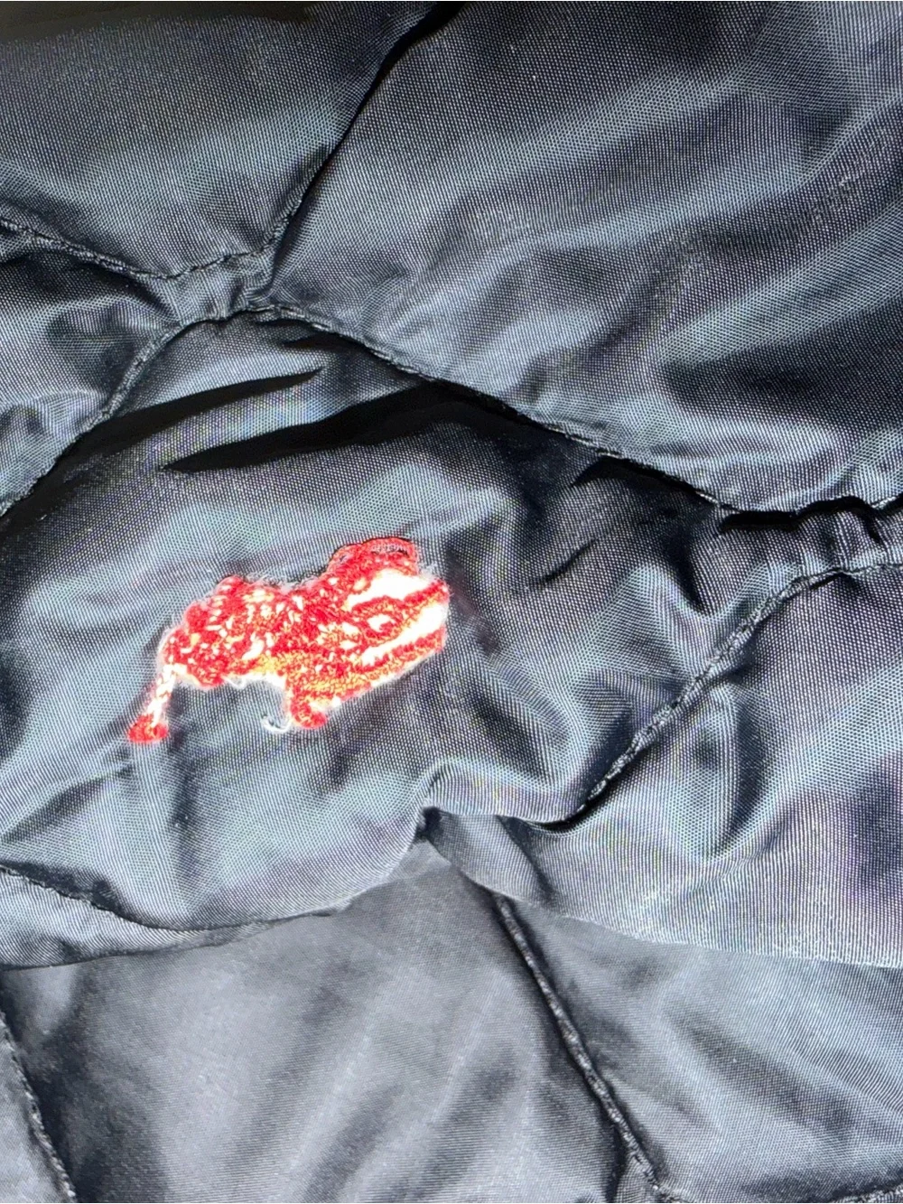 Ralph Lauren Black Quilted Jacket with Brass Snap